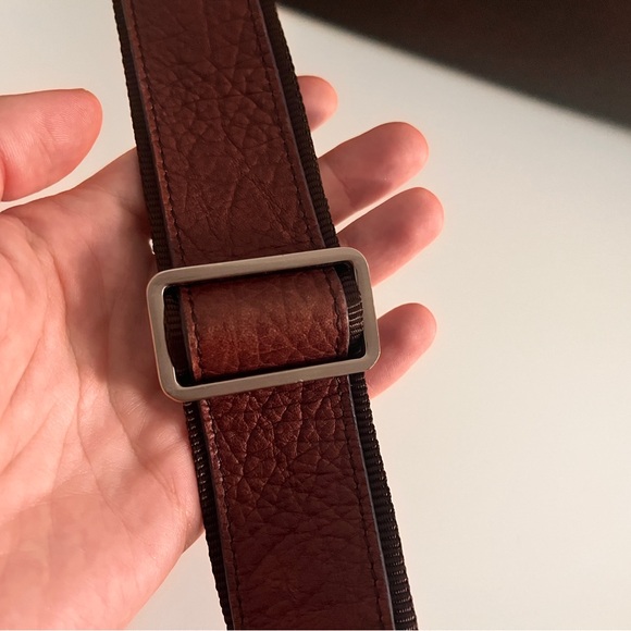 Rare gorgeous Bally Leather & tweed Fabric work bag laptop bag brown business - Picture 3 of 7